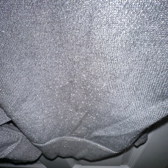 Cable & Gauge Silver Cardigan – XL, Diamond Buttons - Picture 3 of 11